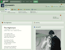 Tablet Screenshot of hollyangelgirly.deviantart.com