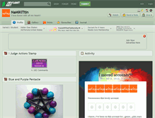Tablet Screenshot of namikittin.deviantart.com