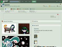 Tablet Screenshot of gyororo.deviantart.com