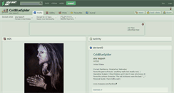 Desktop Screenshot of coldbluespider.deviantart.com