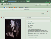 Tablet Screenshot of coldbluespider.deviantart.com