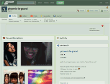 Tablet Screenshot of phoenix-le-grand.deviantart.com