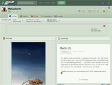 Tablet Screenshot of metalstorm.deviantart.com
