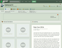 Tablet Screenshot of clarknova121.deviantart.com