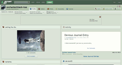Desktop Screenshot of enchanted-black-rose.deviantart.com