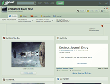 Tablet Screenshot of enchanted-black-rose.deviantart.com