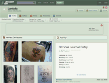 Tablet Screenshot of lambdia.deviantart.com