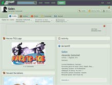 Tablet Screenshot of golex.deviantart.com