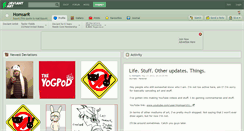 Desktop Screenshot of homsarr.deviantart.com