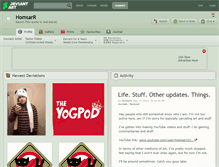 Tablet Screenshot of homsarr.deviantart.com