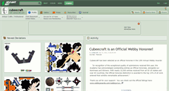 Desktop Screenshot of cubeecraft.deviantart.com