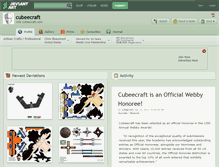 Tablet Screenshot of cubeecraft.deviantart.com