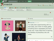 Tablet Screenshot of direngreyfreak.deviantart.com