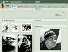 Tablet Screenshot of chadf.deviantart.com