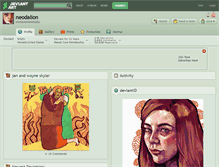 Tablet Screenshot of neodalion.deviantart.com