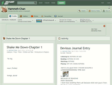 Tablet Screenshot of hammeh-chan.deviantart.com