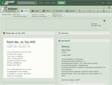 Tablet Screenshot of kasnow.deviantart.com