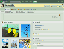 Tablet Screenshot of bluerosecake.deviantart.com