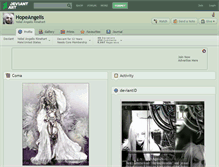 Tablet Screenshot of hopeangelis.deviantart.com