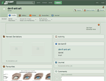 Tablet Screenshot of devil-ant-art.deviantart.com