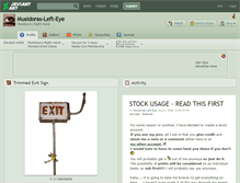 Tablet Screenshot of musidoras-left-eye.deviantart.com