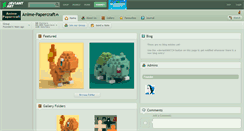 Desktop Screenshot of anime-papercraft.deviantart.com