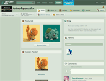 Tablet Screenshot of anime-papercraft.deviantart.com