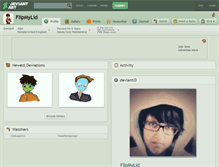 Tablet Screenshot of flipmylid.deviantart.com
