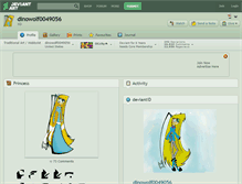 Tablet Screenshot of dinowolf0049056.deviantart.com