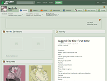 Tablet Screenshot of jazzknh.deviantart.com