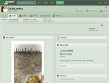 Tablet Screenshot of carlieloretta.deviantart.com