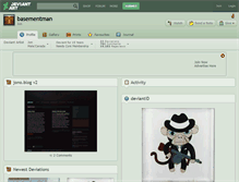 Tablet Screenshot of basementman.deviantart.com