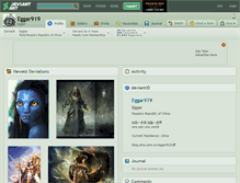 Tablet Screenshot of eggar919.deviantart.com