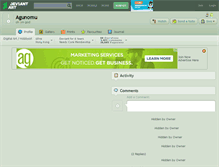 Tablet Screenshot of agunomu.deviantart.com