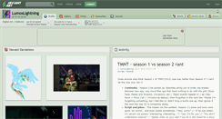 Desktop Screenshot of lumoslightning.deviantart.com