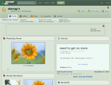 Tablet Screenshot of diannag14.deviantart.com