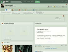 Tablet Screenshot of detrockgirl.deviantart.com