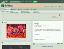 Tablet Screenshot of nadialycaon.deviantart.com