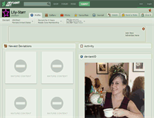 Tablet Screenshot of lily-starr.deviantart.com