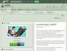 Tablet Screenshot of mizzkie.deviantart.com