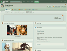 Tablet Screenshot of emachiness.deviantart.com