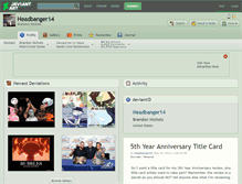 Tablet Screenshot of headbanger14.deviantart.com