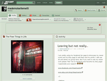 Tablet Screenshot of mademoisellemelli.deviantart.com