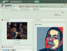 Tablet Screenshot of neotenist.deviantart.com