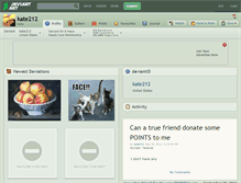 Tablet Screenshot of kate212.deviantart.com