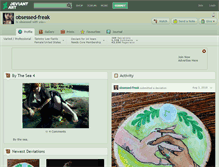 Tablet Screenshot of obsessed-freak.deviantart.com