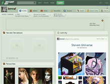 Tablet Screenshot of bennaf.deviantart.com