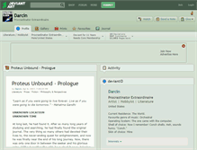 Tablet Screenshot of darcin.deviantart.com
