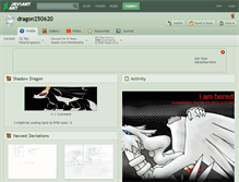 Tablet Screenshot of dragon250620.deviantart.com
