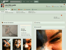 Tablet Screenshot of cute-little-sadist.deviantart.com